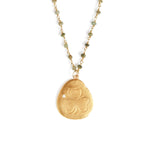 Shamrock XL Charm Necklace Gold